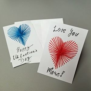 String Heart Yarn Card